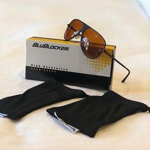 1986-STYLE POLARIZED BLUBLOCKER AVIATOR SUNGLASSES